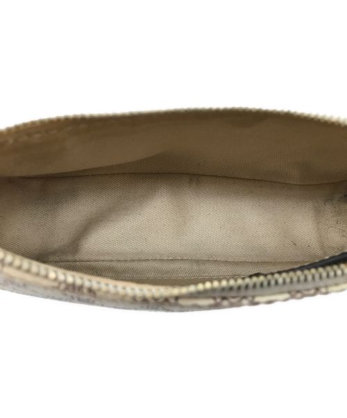 CELINE（セリーヌ）CELINE (セリーヌ) マカダム柄ミニポーチ ホワイト サイズ:-の古着・服飾アイテム