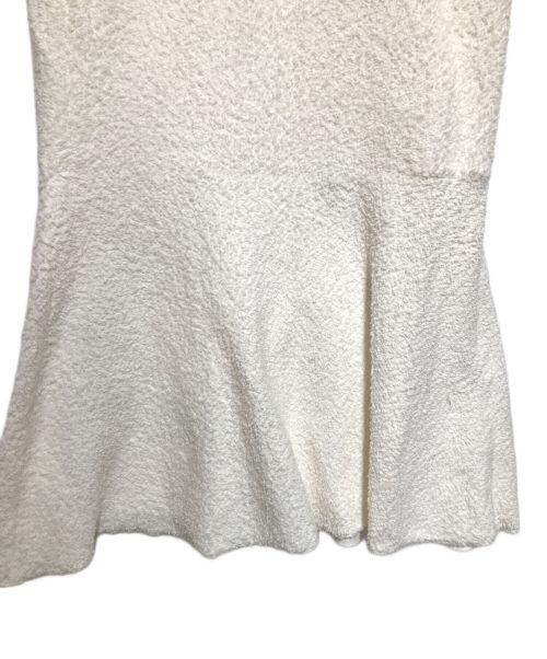 THIRD MAGAZINE（サードマガジン）THIRD MAGAZINE (サードマガジン) ランダムパイル裏毛スカート ホワイト サイズ:9の古着・服飾アイテム