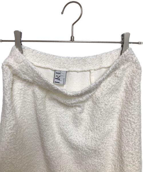 THIRD MAGAZINE（サードマガジン）THIRD MAGAZINE (サードマガジン) ランダムパイル裏毛スカート ホワイト サイズ:9の古着・服飾アイテム