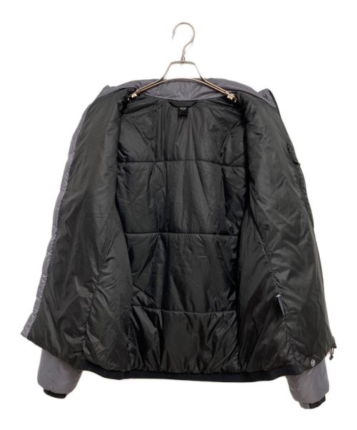 AURA（オーラ）AURA (オーラ) 中綿ジャケット グレー サイズ:Ｌの古着・服飾アイテム