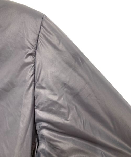 AURA（オーラ）AURA (オーラ) 中綿ジャケット グレー サイズ:Ｌの古着・服飾アイテム