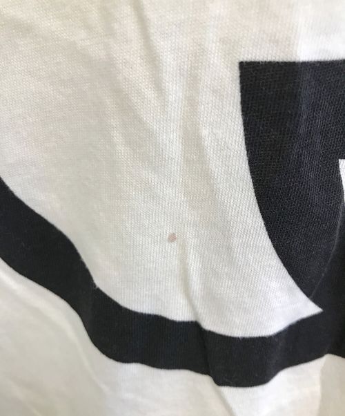 GUCCI（グッチ）GUCCI (グッチ) インターロッキングロゴTシャツ アイボリー×ブラック サイズ:表記無しの古着・服飾アイテム