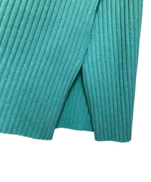 me ISSEY MIYAKE（ミーイッセイ ミヤケ）me ISSEY MIYAKE (ミーイッセイ ミヤケ) プリーツワンピース エメラルドグリーン サイズ:-の古着・服飾アイテム