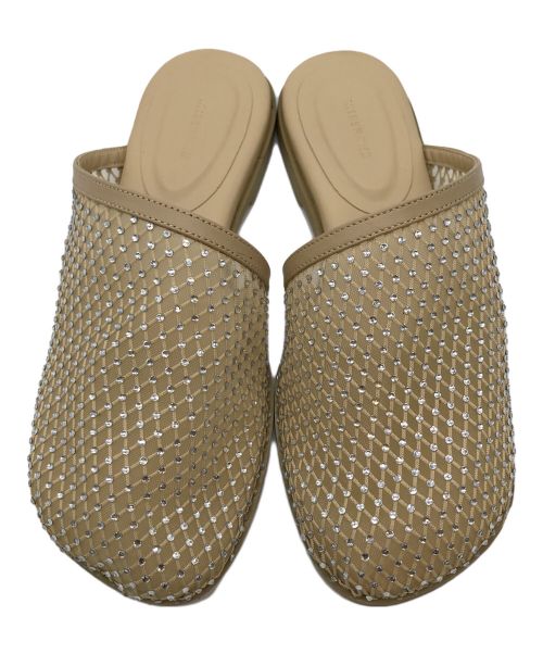 MIESROHE（ミースロエ）MIESROHE (ミースロエ) フラットサンダル ベージュ サイズ:23.5の古着・服飾アイテム
