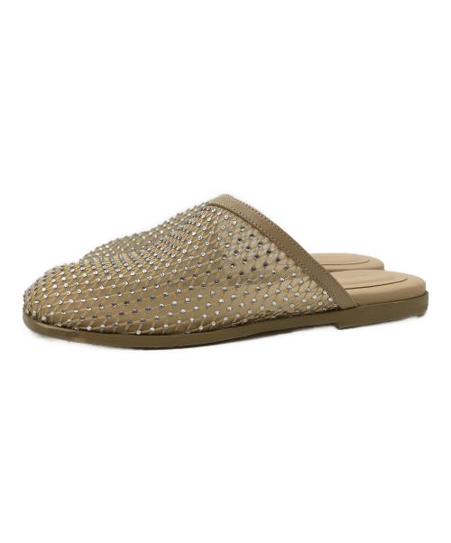 MIESROHE（ミースロエ）MIESROHE (ミースロエ) フラットサンダル ベージュ サイズ:23.5の古着・服飾アイテム