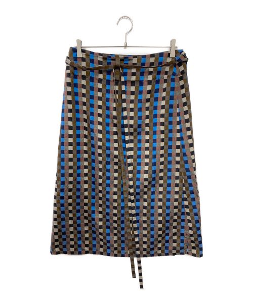 HaaT（ハート）HaaT (ハート イッセイ ミヤケ) ラップスカート マルチカラー サイズ:２の古着・服飾アイテム