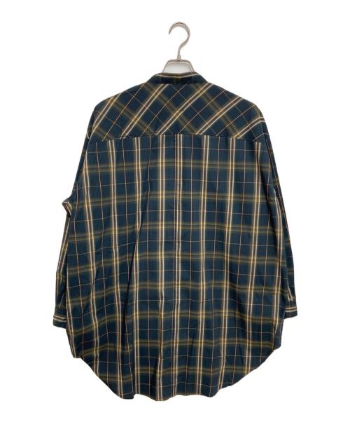 ENDRECHERI（エンドリケリー）ENDRECHERI (エンドリケリー) ZOZO (ゾゾ) チェック柄オープンシャツ ダークグリーン サイズ:FREEの古着・服飾アイテム