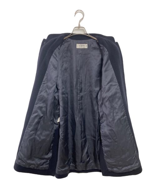 VALENTINO GARAVANI（ヴァレンティノ・ガラヴァーニ）VALENTINO GARAVANI (ヴァレンティノ・ガラヴァーニ) ヴィンテージウールコート ネイビー サイズ:SIZE 40の古着・服飾アイテム