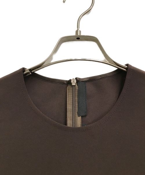 PRADA（プラダ）PRADA (プラダ) ノースリーブワンピース ブラウン サイズ:38の古着・服飾アイテム