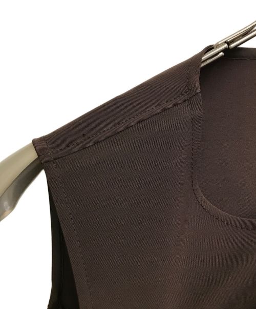 PRADA（プラダ）PRADA (プラダ) ノースリーブワンピース ブラウン サイズ:38の古着・服飾アイテム