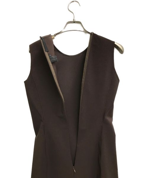 PRADA（プラダ）PRADA (プラダ) ノースリーブワンピース ブラウン サイズ:38の古着・服飾アイテム