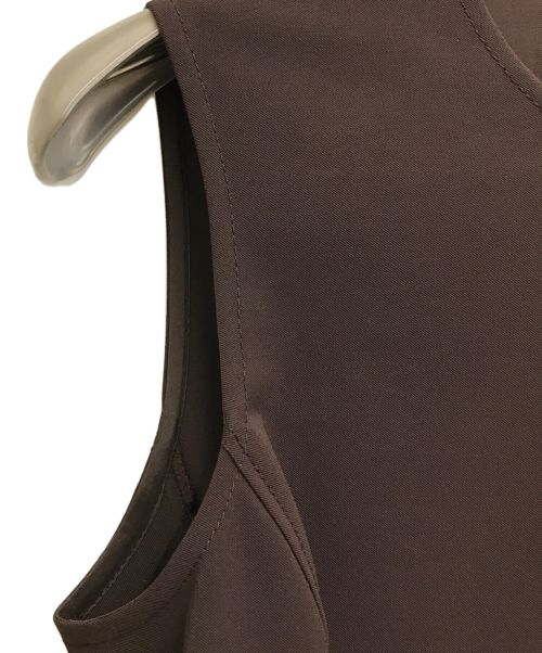 PRADA（プラダ）PRADA (プラダ) ノースリーブワンピース ブラウン サイズ:38の古着・服飾アイテム