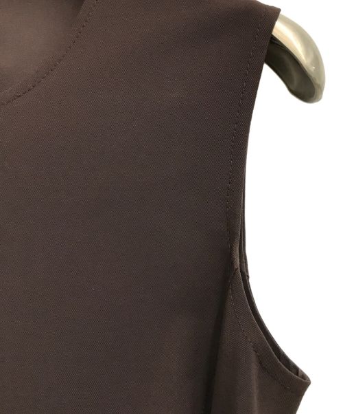 PRADA（プラダ）PRADA (プラダ) ノースリーブワンピース ブラウン サイズ:38の古着・服飾アイテム