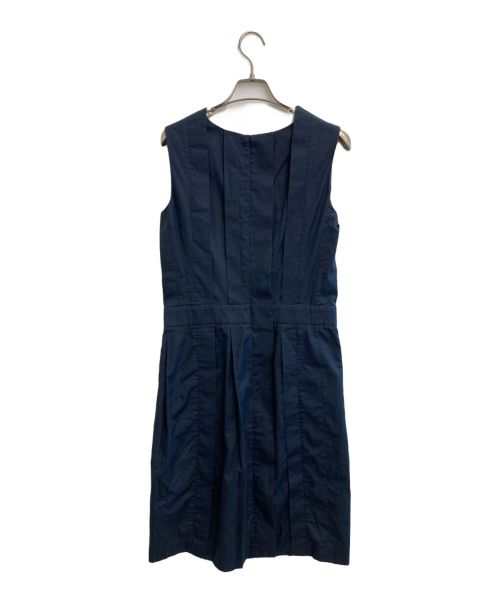 JIL SANDER（ジルサンダー）JIL SANDER (ジルサンダー) ノースリーブワンピース ネイビー サイズ:36の古着・服飾アイテム