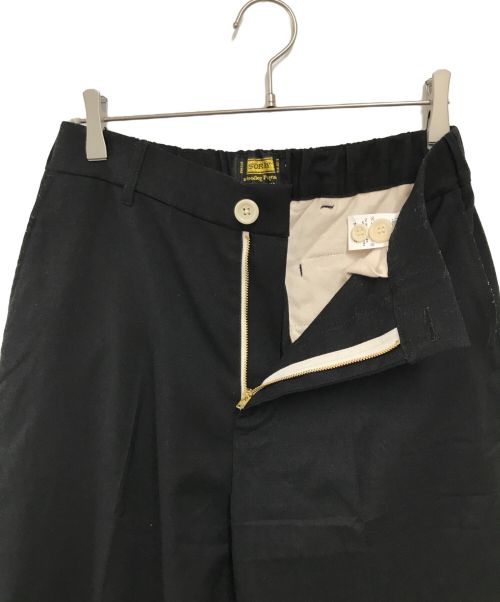 sorry a bootleg program（ソーリー ブートレグ プログラム）sorry a bootleg program (ソーリー ブートレグ プログラム) イージーテーパードスラックス ブラック サイズ:1の古着・服飾アイテム