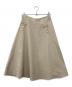 M'S GRACY（エムズグレイシー）の古着「パール付フレアスカート」｜ベージュ