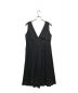 ARMANI COLLEZIONI (アルマーニ コレツィオーニ) シルクノースリーブワンピース ブラック サイズ:42 未使用品：7000円