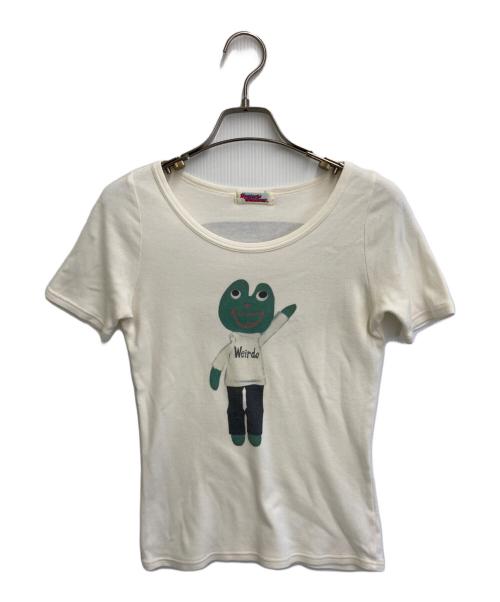 Hysteric Glamour（ヒステリックグラマー）Hysteric Glamour (ヒステリックグラマー) WEIRDO FROG Tシャツ ホワイト サイズ:Freeの古着・服飾アイテム