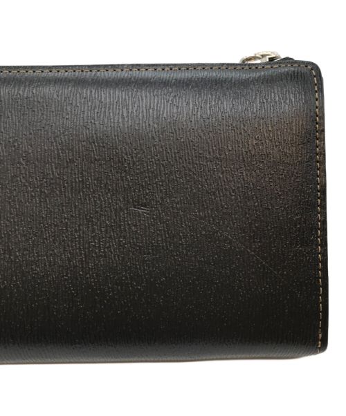 cocomeister（ココマイスター）COCOMEISTER (ココマイスター) エンボスラウンドジップ長財布 ブラック サイズ:-の古着・服飾アイテム