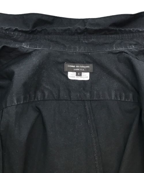 COMME des GARCONS HOMME PLUS（コムデギャルソンオムプリュス）COMME des GARCONS HOMME PLUS (コムデギャルソンオムプリュス) レイヤードデザイン切替シャツ ブラック サイズ:Sの古着・服飾アイテム