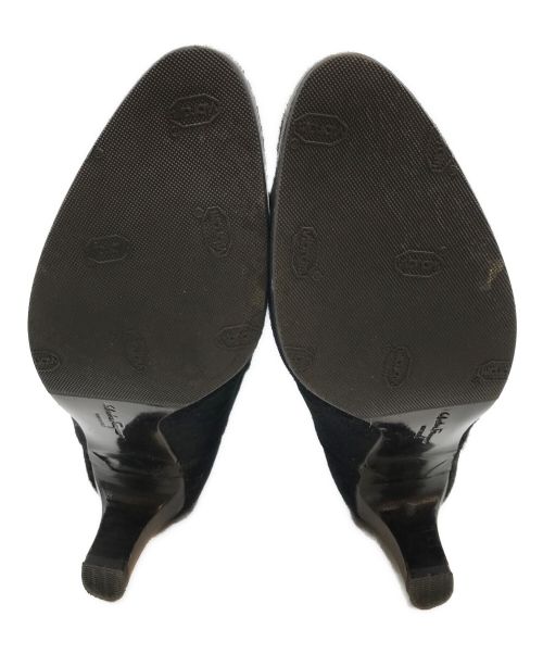 Salvatore Ferragamo（サルヴァトーレ フェラガモ）Salvatore Ferragamo (サルヴァトーレ フェラガモ) ハラコトグルブーツ ブラック サイズ:SIZE 6 1/2の古着・服飾アイテム