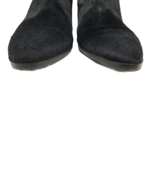 Salvatore Ferragamo（サルヴァトーレ フェラガモ）Salvatore Ferragamo (サルヴァトーレ フェラガモ) ハラコトグルブーツ ブラック サイズ:SIZE 6 1/2の古着・服飾アイテム