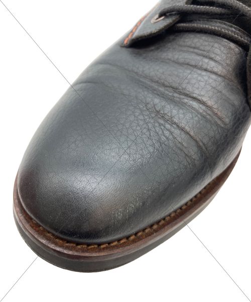 BOSS HUGO BOSS（ボス ヒューゴボス）BOSS HUGO BOSS (ボス ヒューゴボス) カモ柄切替レザーブーツ ブラック×カーキ サイズ:43の古着・服飾アイテム