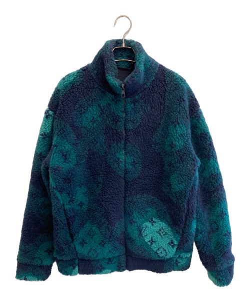 LOUIS VUITTON（ルイ ヴィトン）LOUIS VUITTON (ルイ ヴィトン) モノグラムジャガードフリースジャケット グリーン サイズ:Mの古着・服飾アイテム