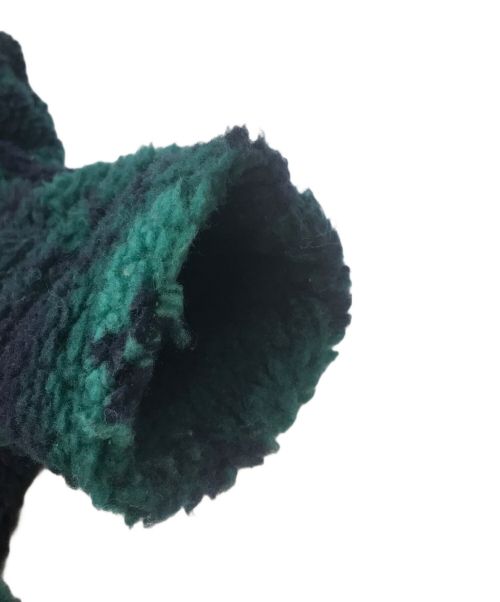 LOUIS VUITTON（ルイ ヴィトン）LOUIS VUITTON (ルイ ヴィトン) モノグラムジャガードフリースジャケット グリーン サイズ:Mの古着・服飾アイテム