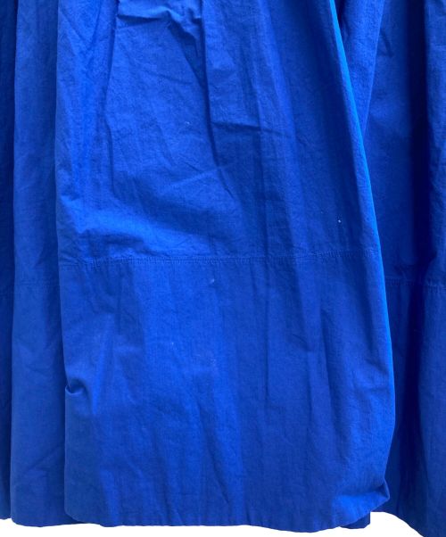 Curensology（カレンソロジー）Curensology (カレンソロジー) ワイドギャザーワンピース ブルー サイズ:38の古着・服飾アイテム