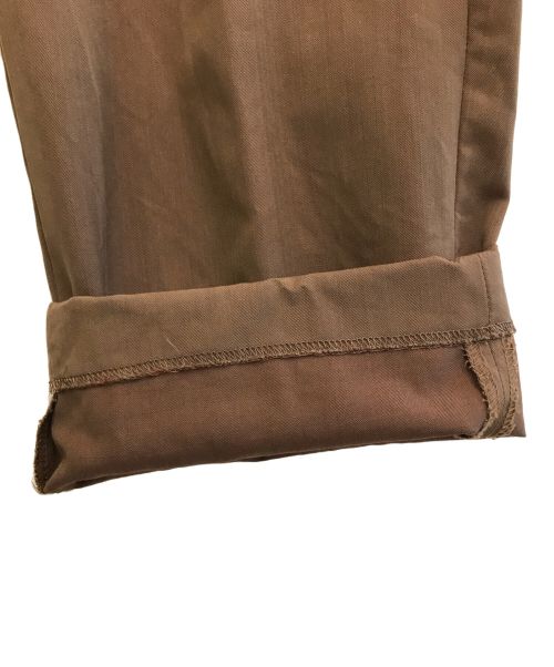 WACKO MARIA（ワコマリア）WACKO MARIA (ワコマリア) ERMENEGILDO ZEGNA (エルメネジルド・ゼニア) スラックス ブラウン サイズ:SIZE Lの古着・服飾アイテム