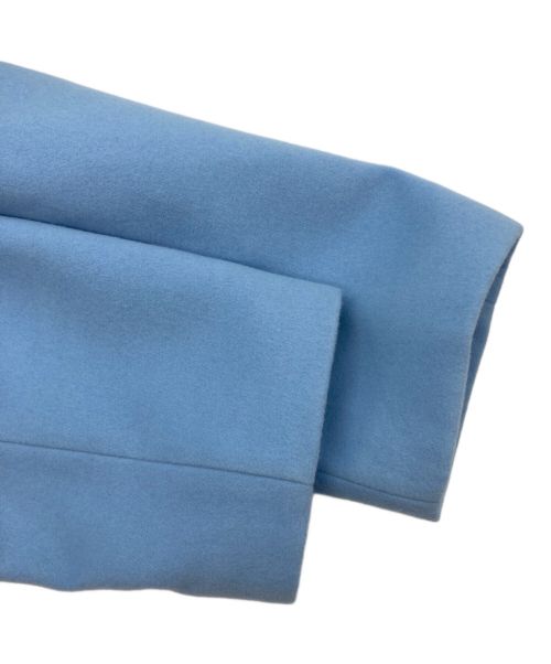 CAST:（キャスト）CAST: (キャストコロン) LISAメルトンライトコート ブルー サイズ:Mの古着・服飾アイテム