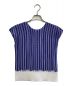 me ISSEY MIYAKE (ミーイッセイ ミヤケ) ボックスプリーツカットソー ブルー×ホワイト サイズ:FREE：11000円