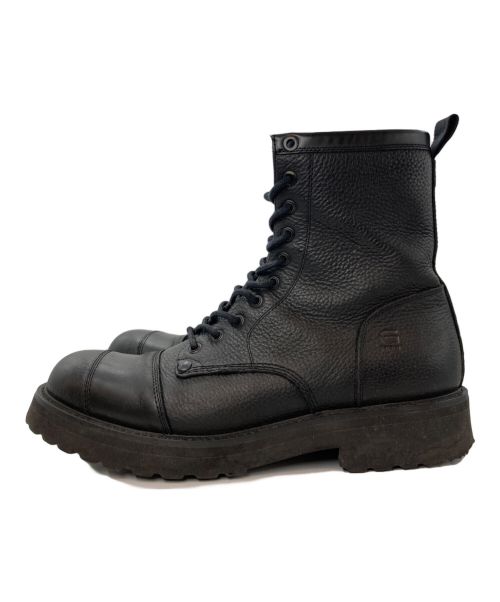 G-STAR RAW（ジースターロゥ）G-STAR RAW (ジースターロゥ) PRESTINGレザーブーツ ブラック サイズ:26.5cmの古着・服飾アイテム