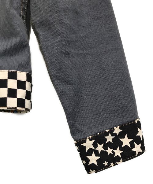 Hysteric Glamour（ヒステリックグラマー）Hysteric Glamour (ヒステリックグラマー) 3PATTERN MIX スクラッチジャケット グレー サイズ:Sの古着・服飾アイテム