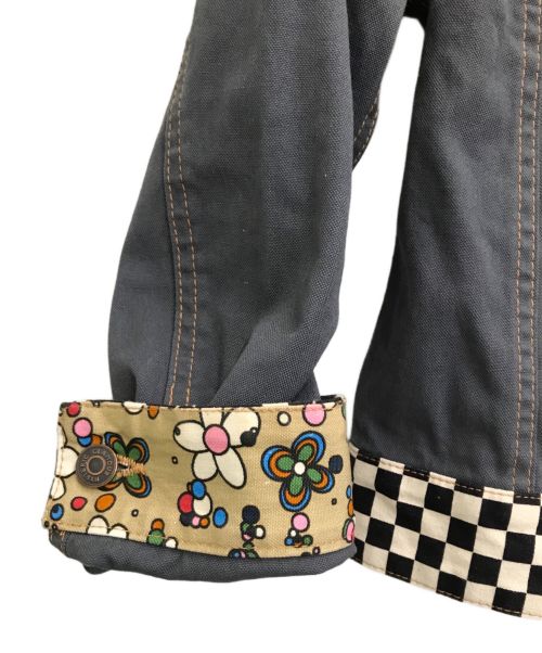 Hysteric Glamour（ヒステリックグラマー）Hysteric Glamour (ヒステリックグラマー) 3PATTERN MIX スクラッチジャケット グレー サイズ:Sの古着・服飾アイテム