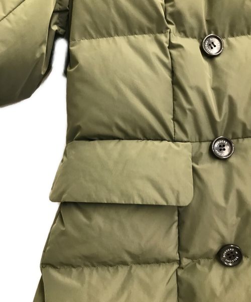 BORDERS at BALCONY（ボーダーズアットバルコニー）BORDERS at BALCONY (ボーダーズアットバルコニー) DOUBLE BUTTONED DOWN COAT オリーブ サイズ:36の古着・服飾アイテム