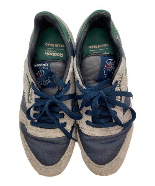 REEBOK CLASSIC（リーボック クラシック）REEBOK CLASSIC (リーボック クラシック) BRAIN DEAD (ブレインデッド) BEAMS (ビームス) CL LEATHER BD グレー×ネイビー サイズ:27.5の古着・服飾アイテム