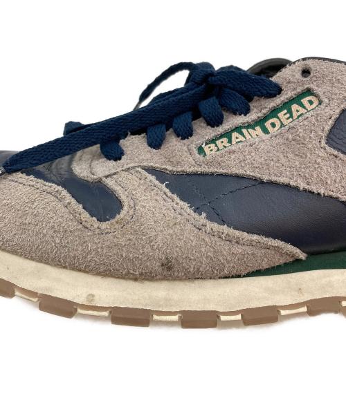 REEBOK CLASSIC（リーボック クラシック）REEBOK CLASSIC (リーボック クラシック) BRAIN DEAD (ブレインデッド) BEAMS (ビームス) CL LEATHER BD グレー×ネイビー サイズ:27.5の古着・服飾アイテム