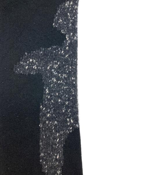 COMME des GARCONS SHIRT（コムデギャルソンシャツ）COMME des GARCONS SHIRT (コムデギャルソンシャツ) コントラストセーター ブラック サイズ:Mの古着・服飾アイテム