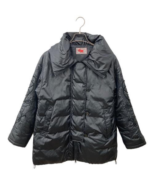 OLLEBOREBLA（アルベロベロ）OLLEBOREBLA (アルベロベロ) 刺繍ダウンジャケット ブラック サイズ:不明の古着・服飾アイテム