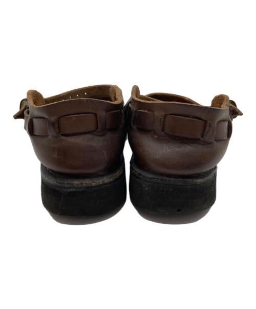 AURORA SHOES（オーロラシューズ）AURORA SHOES (オーロラシューズ) オイルドレザーサンダル ブラウン サイズ:6の古着・服飾アイテム