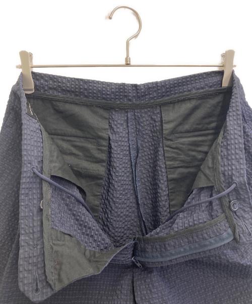 EMPORIO ARMANI（エンポリオアルマーニ）EMPORIO ARMANI (エンポリオアルマーニ) シアサッカーパンツ ネイビー サイズ:50の古着・服飾アイテム