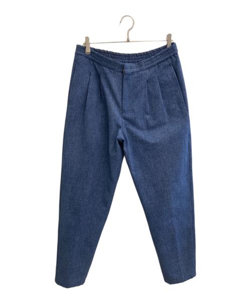 EMPORIO ARMANI（エンポリオアルマーニ）EMPORIO ARMANI (エンポリオアルマーニ) ライトタックスラックス ブルー サイズ:48の古着・服飾アイテム