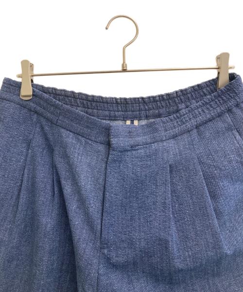 EMPORIO ARMANI（エンポリオアルマーニ）EMPORIO ARMANI (エンポリオアルマーニ) ライトタックスラックス ブルー サイズ:48の古着・服飾アイテム