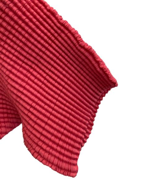 ISSEY MIYAKE WHITE LABEL（イッセイミヤケホワイトレーベル）ISSEY MIYAKE WHITE LABEL (イッセイミヤケホワイトレーベル) バイカラープリーツカットソー ピンク×ブルー サイズ:2の古着・服飾アイテム