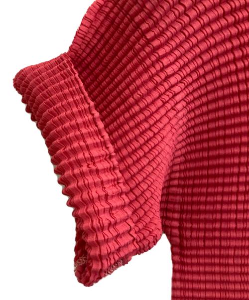 ISSEY MIYAKE WHITE LABEL（イッセイミヤケホワイトレーベル）ISSEY MIYAKE WHITE LABEL (イッセイミヤケホワイトレーベル) バイカラープリーツカットソー ピンク×ブルー サイズ:2の古着・服飾アイテム