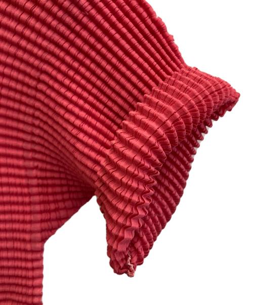 ISSEY MIYAKE WHITE LABEL（イッセイミヤケホワイトレーベル）ISSEY MIYAKE WHITE LABEL (イッセイミヤケホワイトレーベル) バイカラープリーツカットソー ピンク×ブルー サイズ:2の古着・服飾アイテム