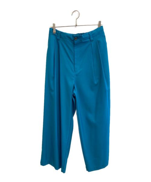 MAISON SPECIAL（メゾンスペシャル）MAISON SPECIAL (メゾンスペシャル) ションヘルツイルツータックワイドパンツ ブルー サイズ:2の古着・服飾アイテム