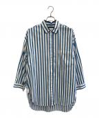 MAISON SPECIALメゾンスペシャル）の古着「ストライプシャツ」｜ホワイト×ブルー